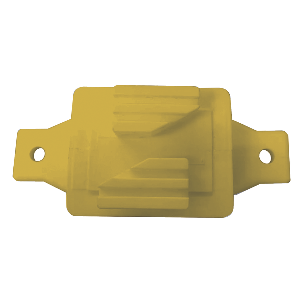 Aislador de Paso Amarillo Reforzado para Cercos Eléctricos / Aislamiento hasta 18 kV / Resistente a Clima Extremo / Polipropileno y Policarbonato