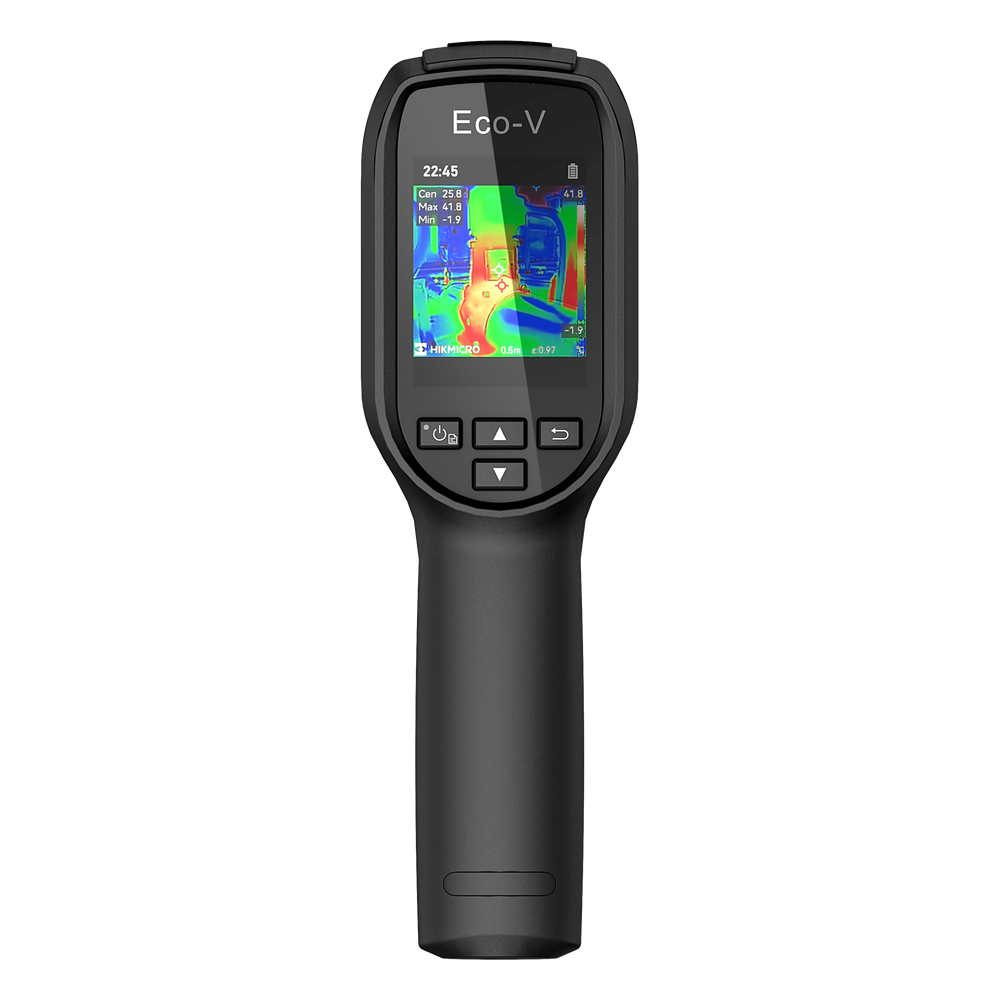 Eco-V - Cámara Termográfica Portátil / SuperIR 240 x 240 / Rango de -20°C a 550°C / Pantalla LCD 2.4" / Fusión Térmica-Visible / Memoria 4GB (30,000