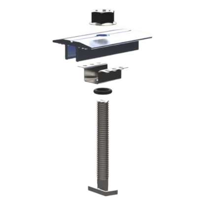 Middle Clamp Pro / Abrazadera Intermedia para Fijación de Módulos / Compatible con Módulos de 30-40 mm / Acero Inoxidable / Para Soluciones N Rail y
