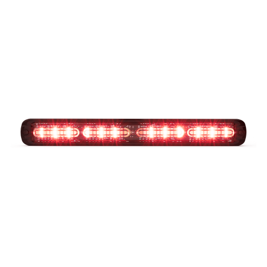Luz de Advertencia Giga Thin de 48 LED, Quadcolor Rojo/Azul/Ambar/Blanco ,11 Pulgadas, Con Funcionalidad de Director de Trafico