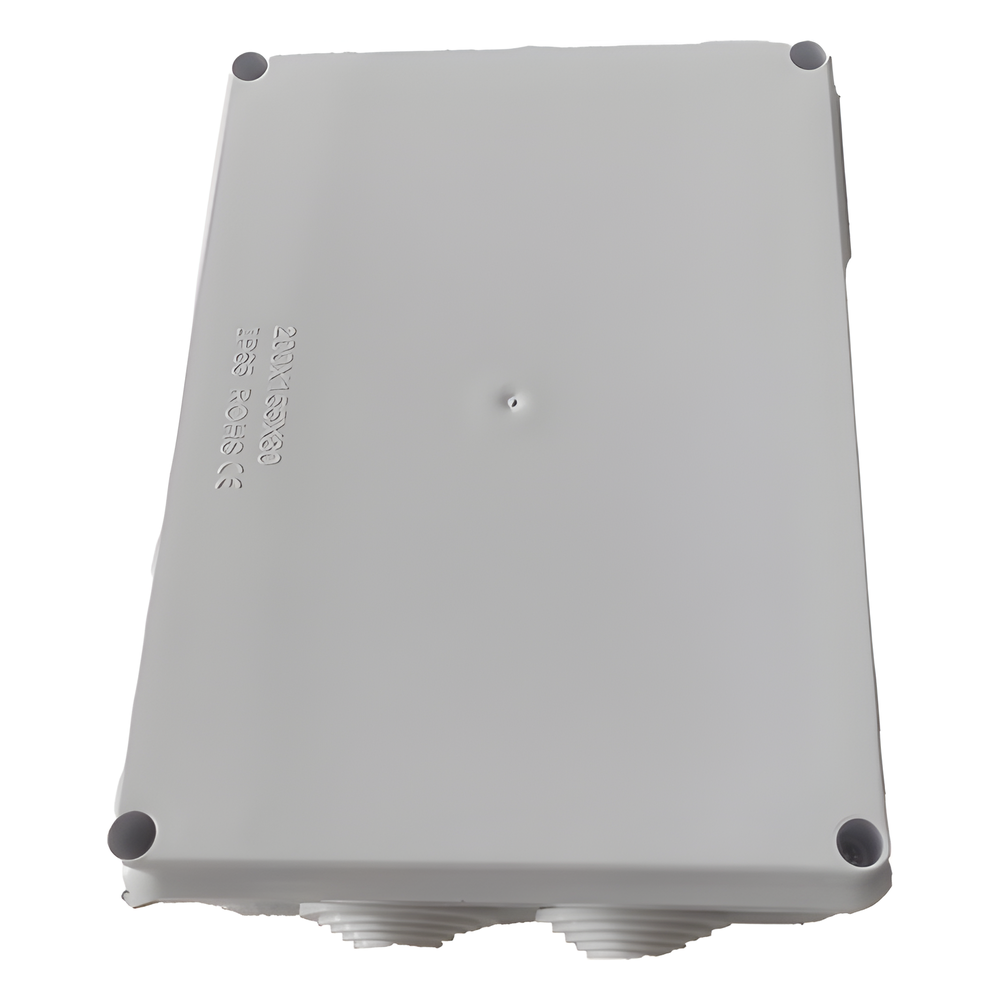 Caja de Derivación-Conexión para Exterior IP65 con 10 Entradas / 200 x 155 x 80 mm (7.9 x 6.1 x 3.1 in) / Sellado Seguro con Empaque + 4 Tornillos