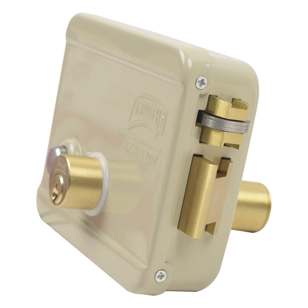 Cerradura Eléctrica / Incluye Llave / Derecha/ Con Botón integrado /Exterior
