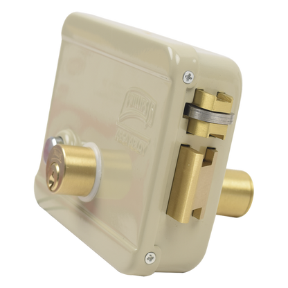 Cerradura Eléctrica / Incluye Llave / Derecha/ Con Botón integrado /Exterior