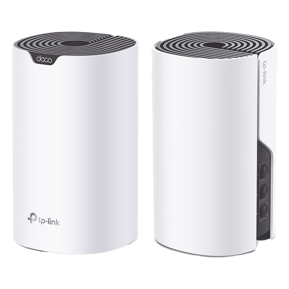 Kit 2 Routers Inalámbricos MESH Interior para Hogar / Doble Banda Wi-Fi 5 AC1900 Mbps / 3 Puerto Gigabit WAN/LAN / 3 Antenas Internas