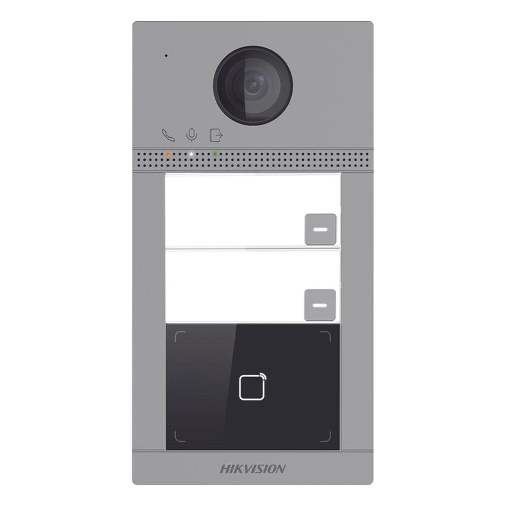 Videoportero IP 2 Megapixel / Llamada y Apertura Remota desde App Hik-Connect (requiere monitor) / PoE / Exterior IP65 + Antivandalico IK08 / 2