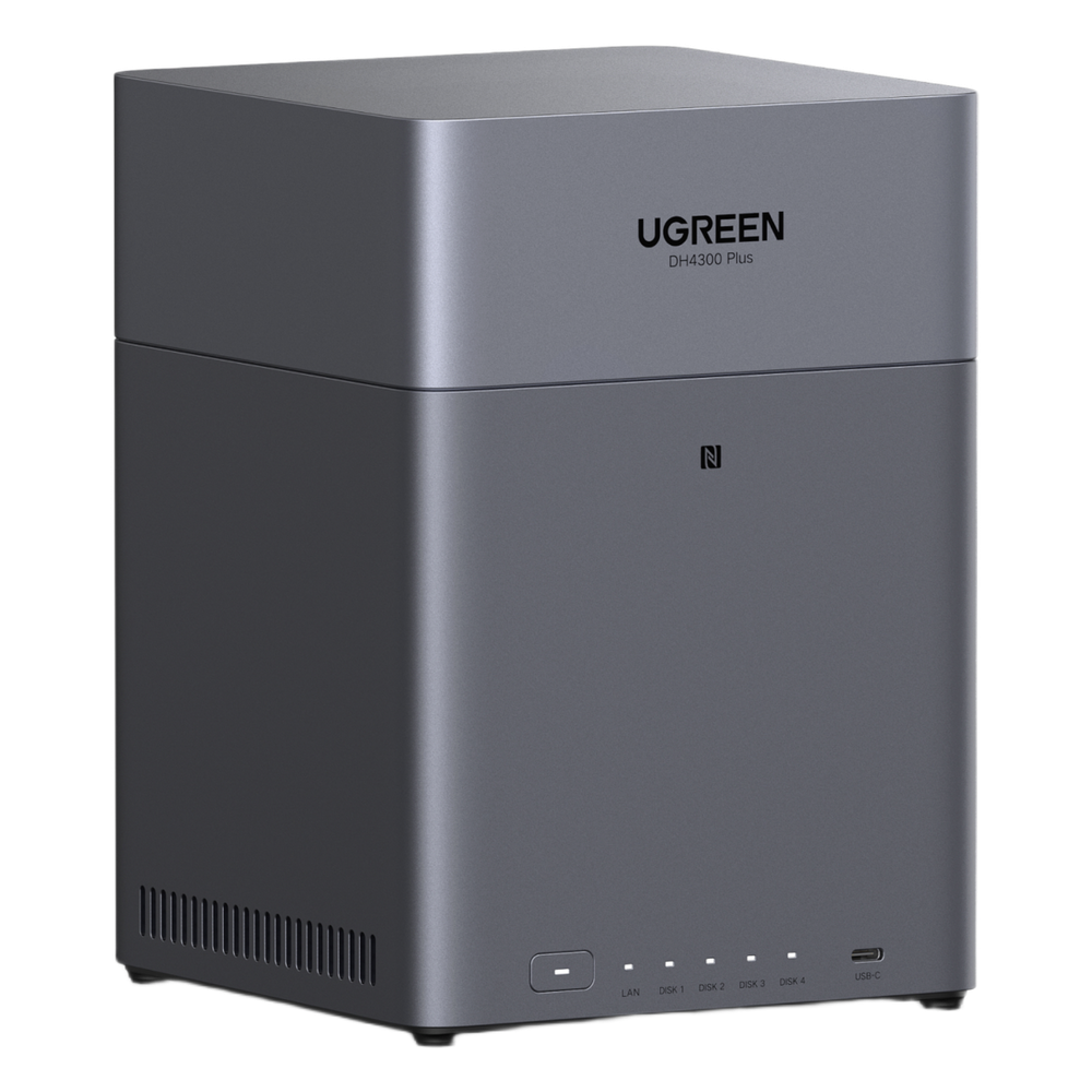 NAS UGREEN NASync DH4300PLUS / 4 Bahías SATA / Procesador RK3588C 8 GB RAM / 2.5GbE Puerto / HDMI 4K / USB 3.2 Type-C / RAID 0/1/5/6/10 / Acceso