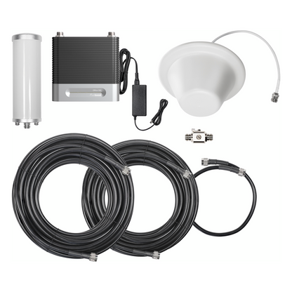 KIT Amplificador de Señal Celular 4G/ 3G, OFFICE 100 | Mejora la Señal Celular de Múltiples Operadores | Cubre áreas de hasta 1200 m²