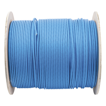 Bobina de Cable Blindado S/FTP de 4 Pares, Cat7, Inmune a Ruido e Interferencias, LSZH (Bajo Humo, Cero Halógenos), Color Azul, Bobina de 500 Metros