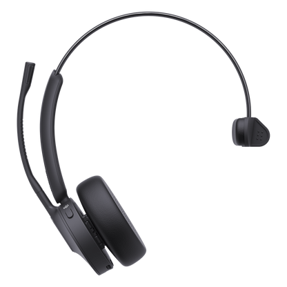 Auriculares mono Yealink BH70 MS Edition/Bluetooth 5.3 con adaptador USB-C y A/35 horas de conversación/Cancelación de ruido con 3 micrófonos