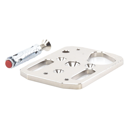 Placa de montaje con anclaje para sensores sísmicos de vibración serie SC100, uso en concreto o acero