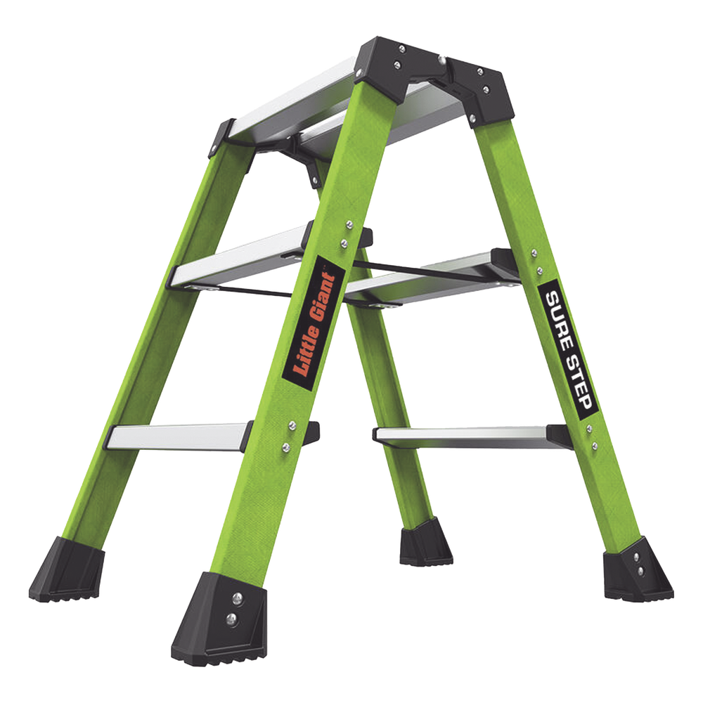 Escalera Plegable 2 Peldaños de Fibra de Vidrio / Tamaño 66 cm ( 2' 2").