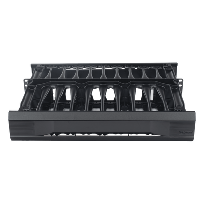 Organizador de Cables Horizontal CableTek, Doble (Frontal y Posterior), Para Rack de 19in, 2 UR