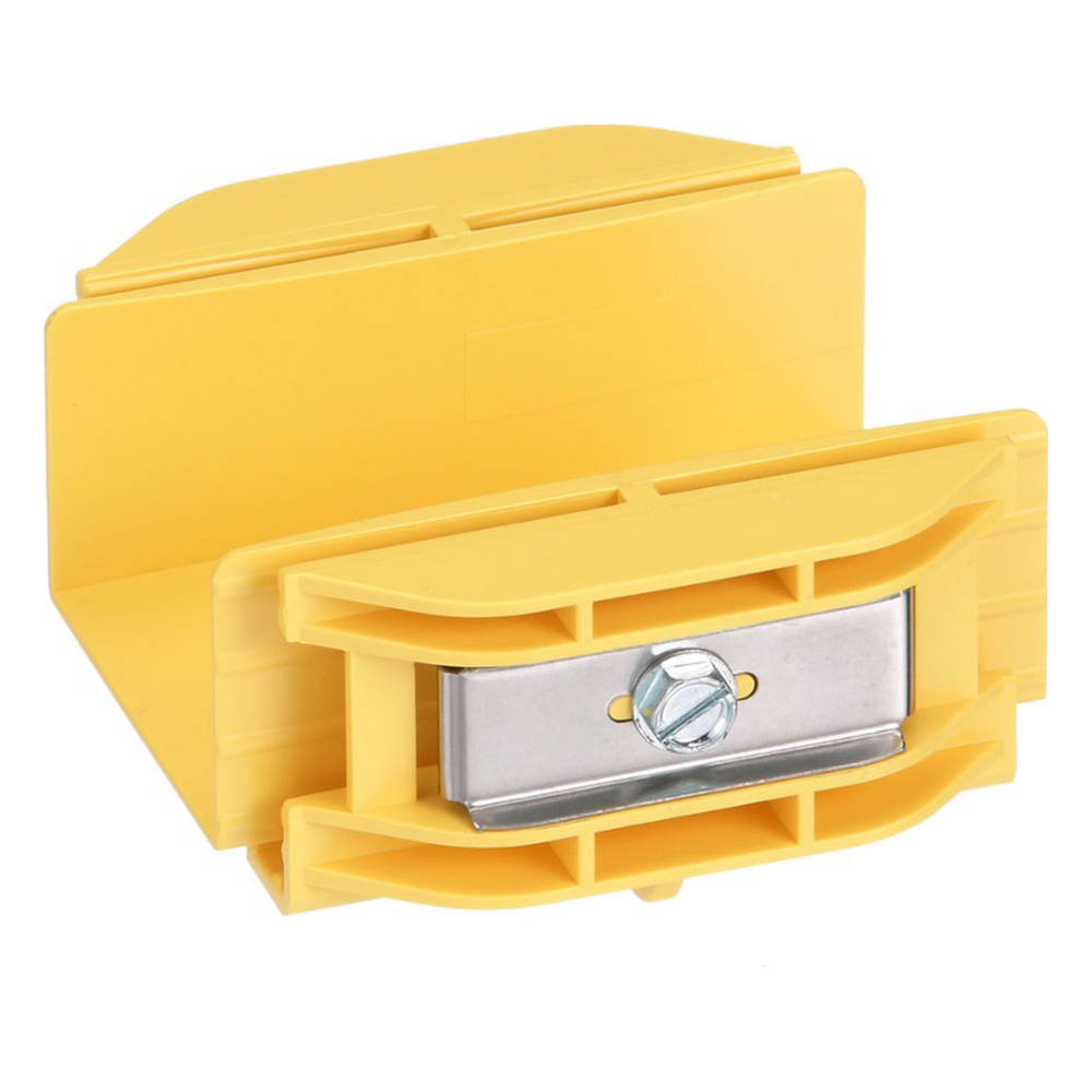 Union Recta "Cople", Para Canaleta FiberRunner™ 2X2, Color Amarillo