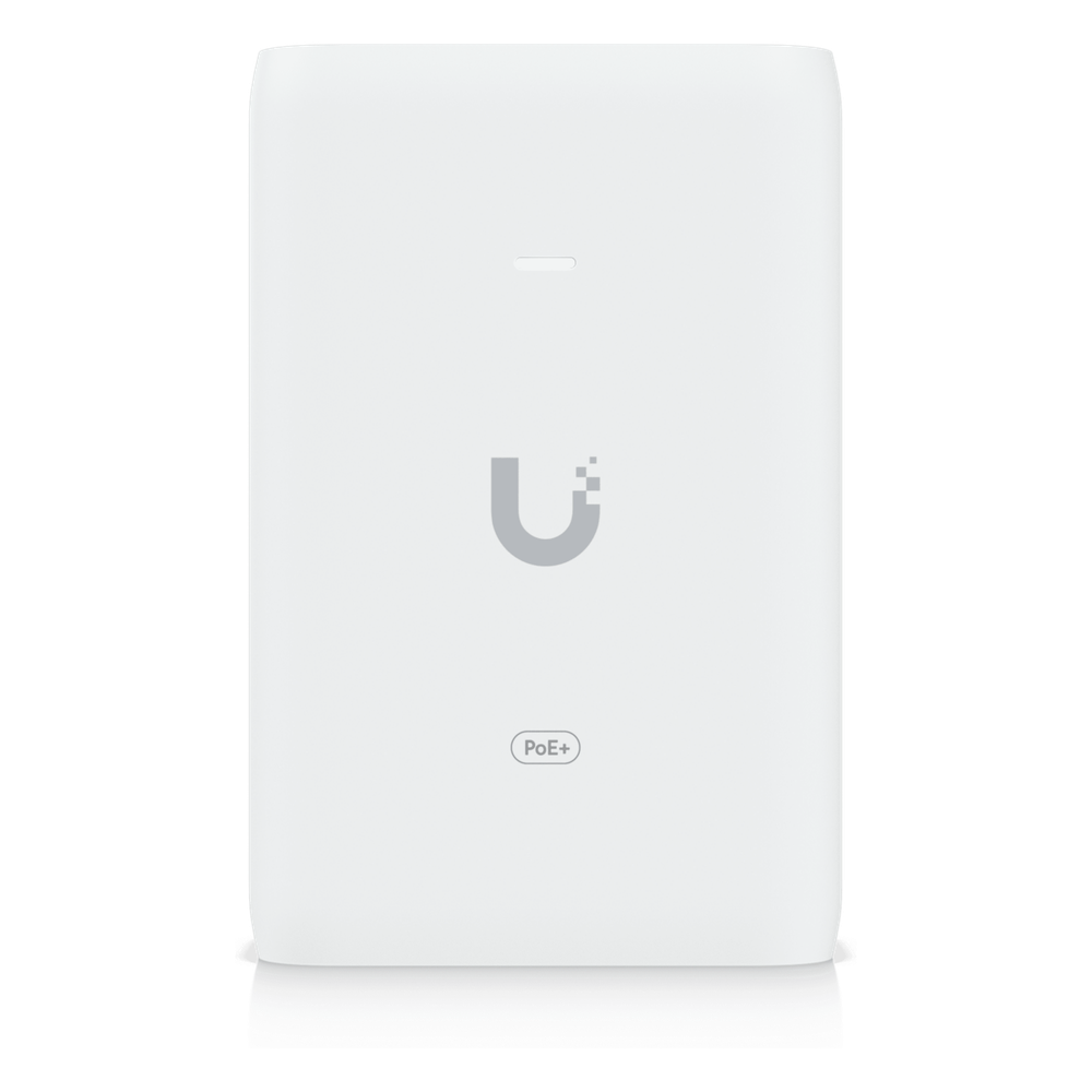 Adaptador PoE+ 2.5G / hasta 30 W / 48V 0.65A / (2) Puertos RJ45 MultiGigabit 2.5G / Salida PoE+ / LED Indicador / Ideal para APs UniFi WiFi 7