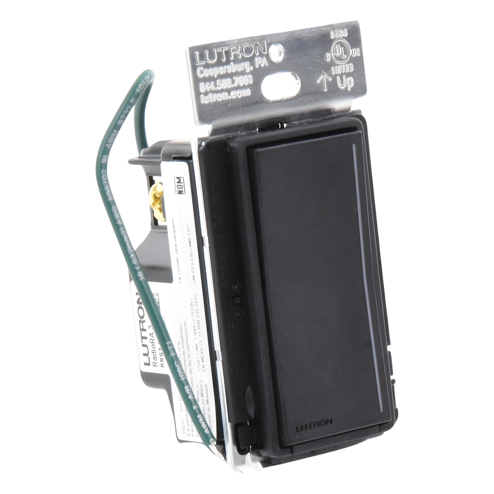 Atenuador auxiliar Sunnata de pared para control de 3 vías o escalera, 120 V, compañero cableado del atenuador principal del sistema RadioRA 3, color
