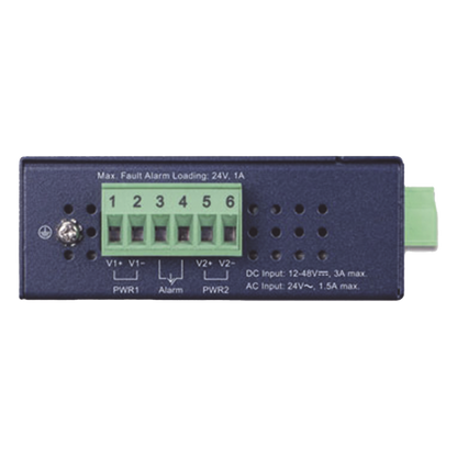 Convertidor de Medios PoE Industrial, Puerto SFP 1000BASE-SX/LX a Puerto RJ45 Gigabit con Salida PoE 802.3at (Hasta 30 W).