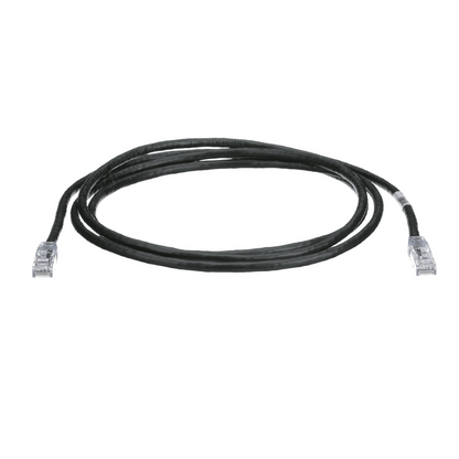 Cable de Parcheo TX6, UTP Cat6, 24 AWG, CM, Color Negro, 2.13 Metros (7 Pies)