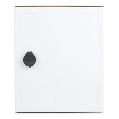 Gabinete de Poliéster IP65 Uso en Intemperie (250 x 300 x 140 mm) con Placa Trasera Interior de Plástico (Incluye Chapa y Llave).