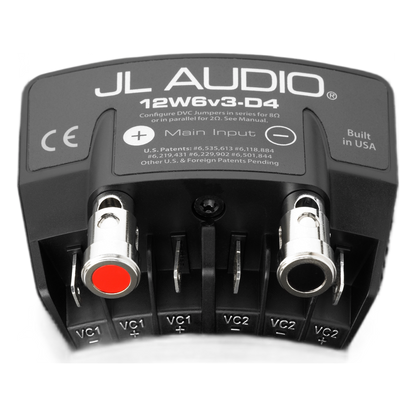 JL Audio® W6v3 / 12W6v3-D4 / Car Audio / Subwoofer / 12 Pulgadas / Bobina Dual 4 Ohm / 600W RMS / 1200W Pico