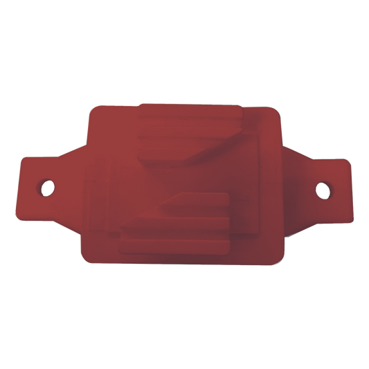 Aislador de Paso Rojo Reforzado para Cercos Eléctricos / Aislamiento hasta 18 kV / Resistente a Clima Extremo / Polipropileno y Policarbonato
