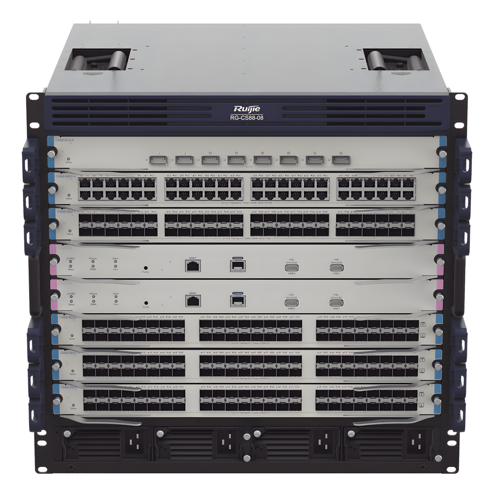 RG-CS88-08 switch core L3 chassis p/ 6 tarjetas y 2 supervisores