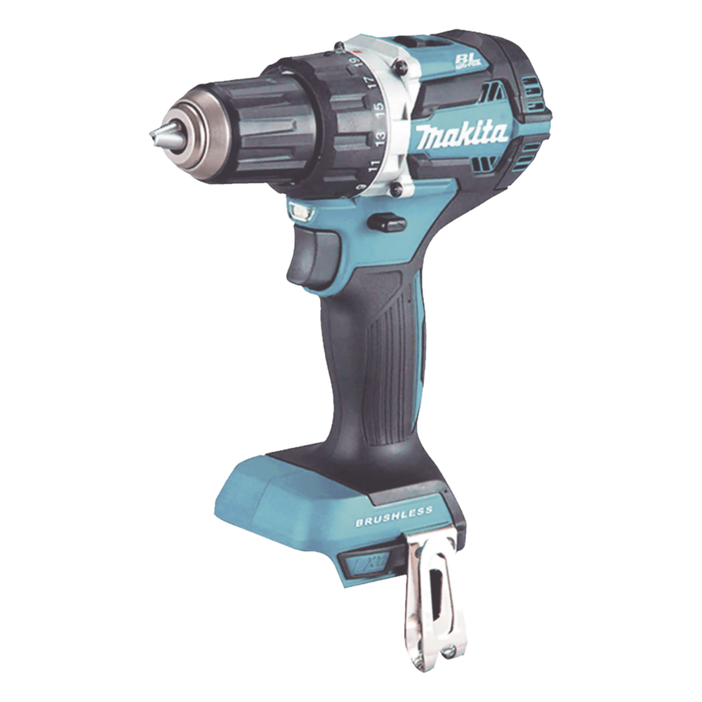 Rotomartillo/Taladro Inalámbrico (1/2") de 1,900 RPM, 18Vcc, Incluye 1 Batería BL1815N de 1.5Ah, 1 Cargador Modelo DC18SD y Un Set de 75 Pzas Modelo