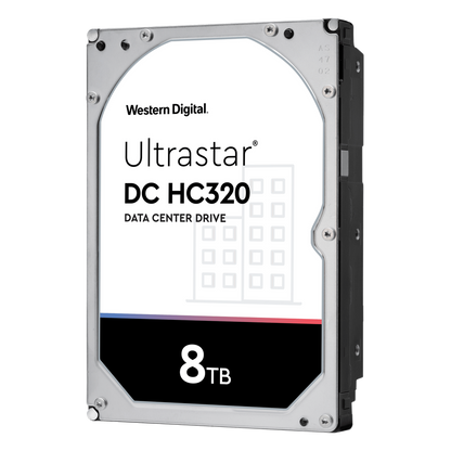 Disco Duro Enterprise 8 TB / Wester Digital (WD) / Serie Ultrastar / Recomendado para Data Center y NVRs de Alta Capacidad / Alto Performace