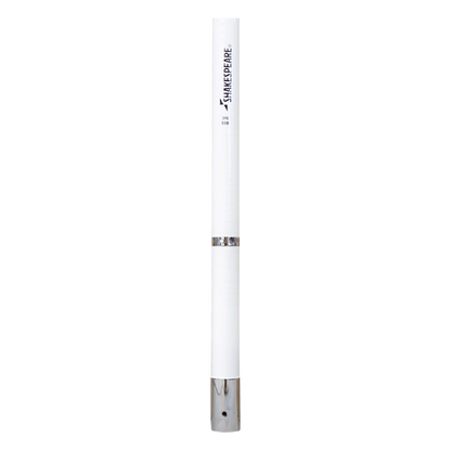 Antena Marina HF SHAKESPEARE 390 / Fibra de Vidrio / 2-30 MHz / 1 kW / 2 Secciones / Requiere Sintonizador / Resonancia 10.8 MHz