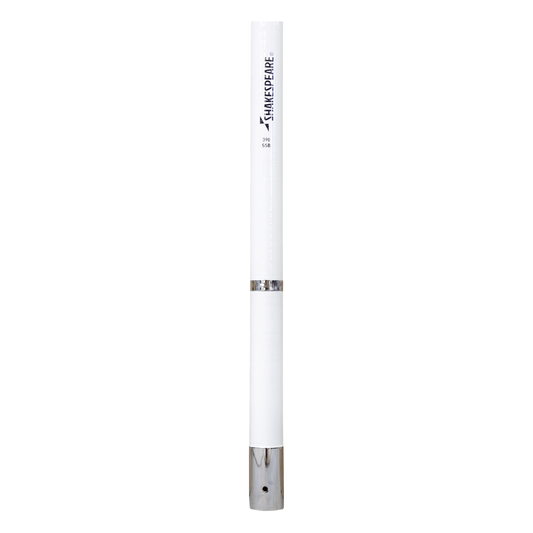 Antena Marina HF SHAKESPEARE 390 / Fibra de Vidrio / 2-30 MHz / 1 kW / 2 Secciones / Requiere Sintonizador / Resonancia 10.8 MHz