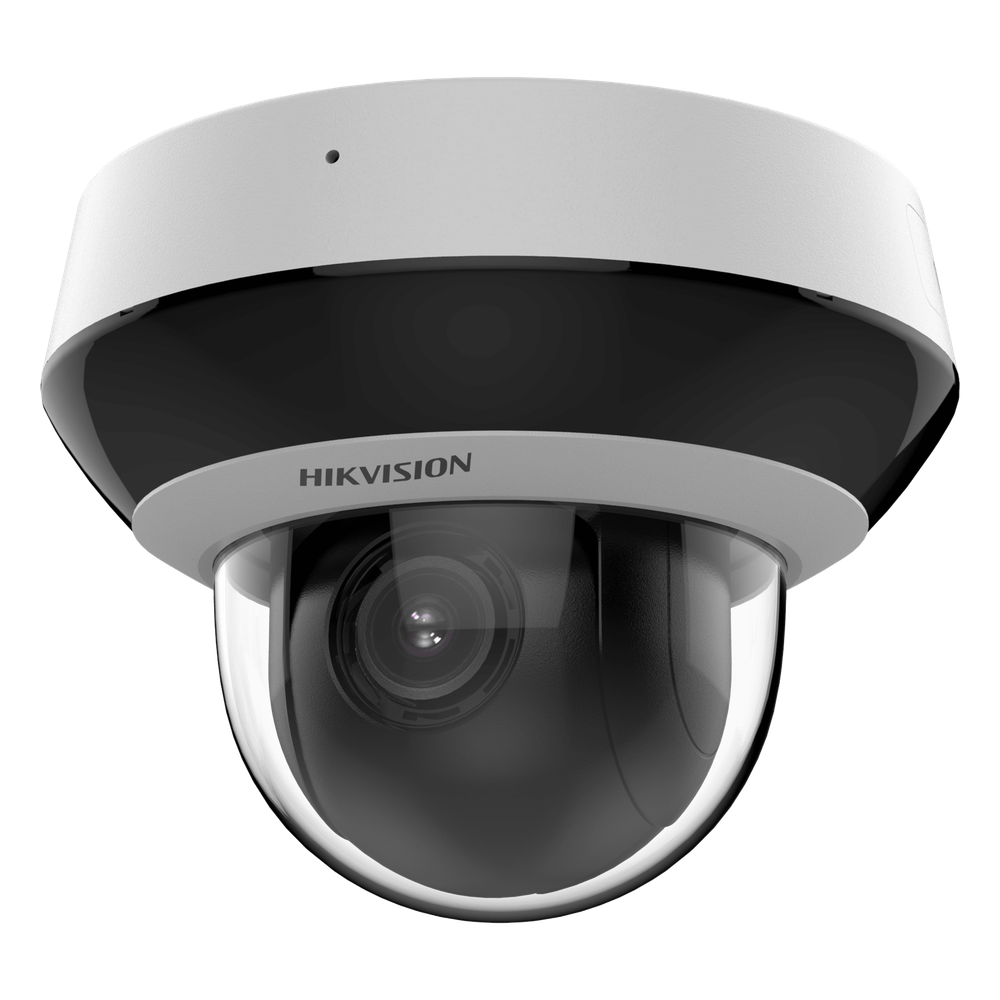 Mini Domo PTZ IP 2 Megapixel / 4X Zoom / H.265+ / 20 mts IR EXIR / WDR / PoE / IK10 / Exterior IP66 / Ultra Baja Iluminación / Micrófono Integrado