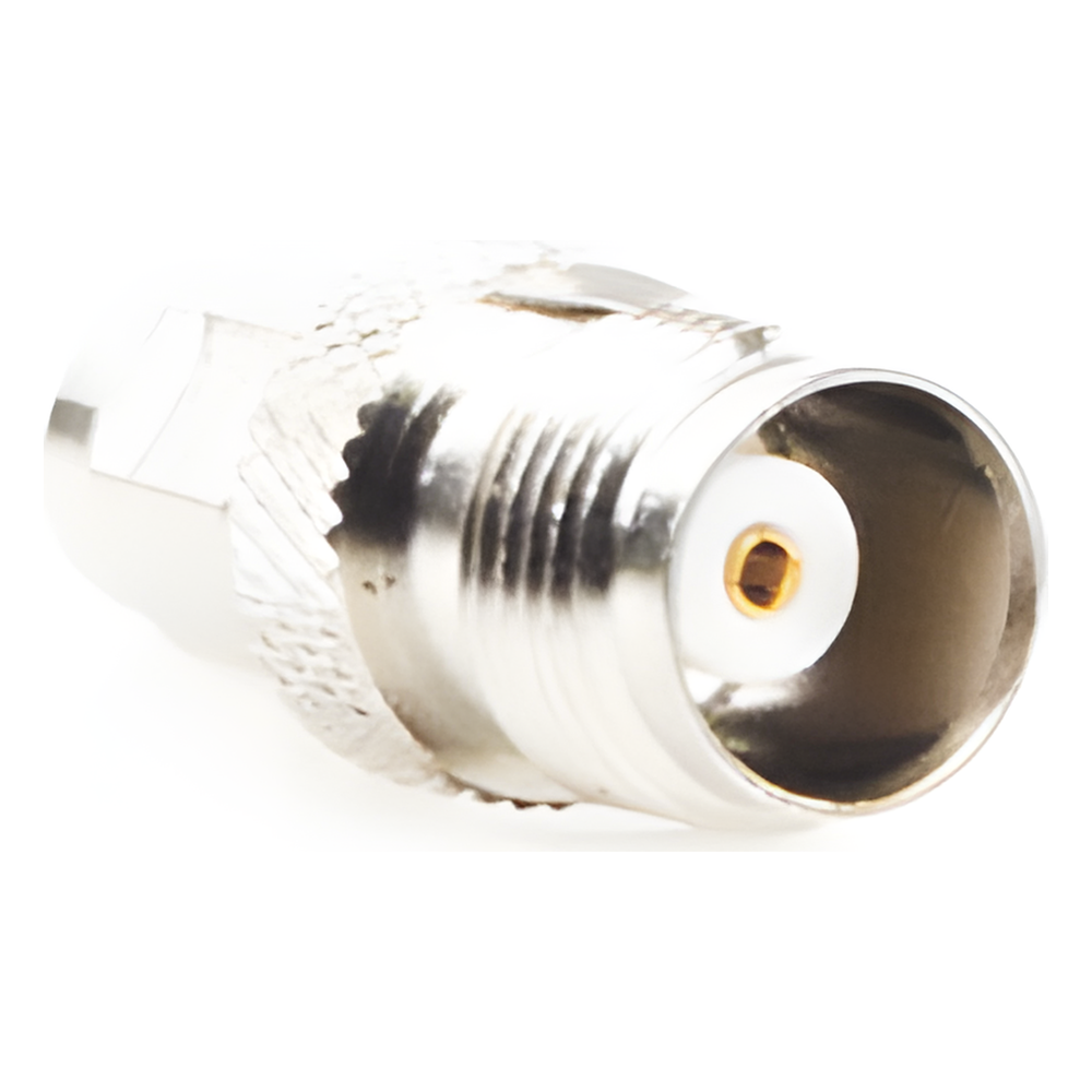 Adaptador en Línea de Conector TNC Hembra a SMA Macho, Níquel/ Oro/ Teflón