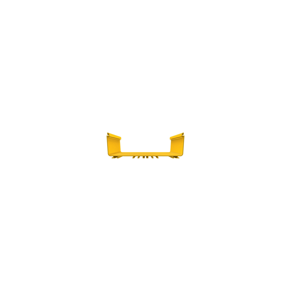 Canaleta FiberRunner™ 12X4, de PVC Rígido, Color Amarillo, 3 m. de Largo