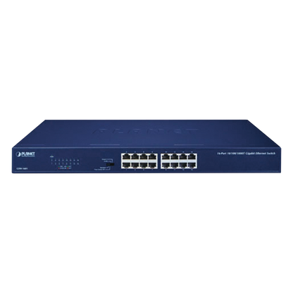 Switch No Administrable Gigabit de 16 Puertos 10/100/1000 Mbps, Con Modo Extendido Para Distancias de Hasta 200 m