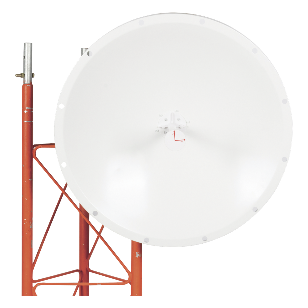 Antena Direccional con Frecuencia Extendida / 4.8 - 6.5 GHz / 28 dBi / Jumper incluido con conector N-Macho / Polaridad en 90º y 45º / Montaje
