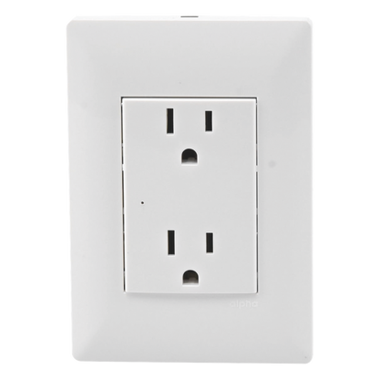 Contacto Inteligente de Pared Doble 120, 15A, con Supresor de Picos Tipo A