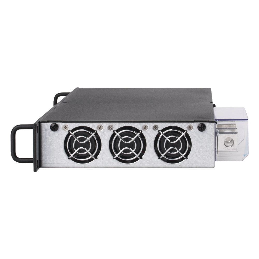 Fuente de Poder de Alta Eficiencia, 12.5 Amperes, 48 Vcc, , 1 Unidad Rack, Cargador de baterías, Función LVD