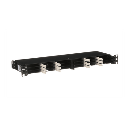 Panel de Distribución de Fibra Óptica, Acepta 18 Cassettes HD Flex en 4 Espacios, Hasta 144 Fibras, 1 UR
