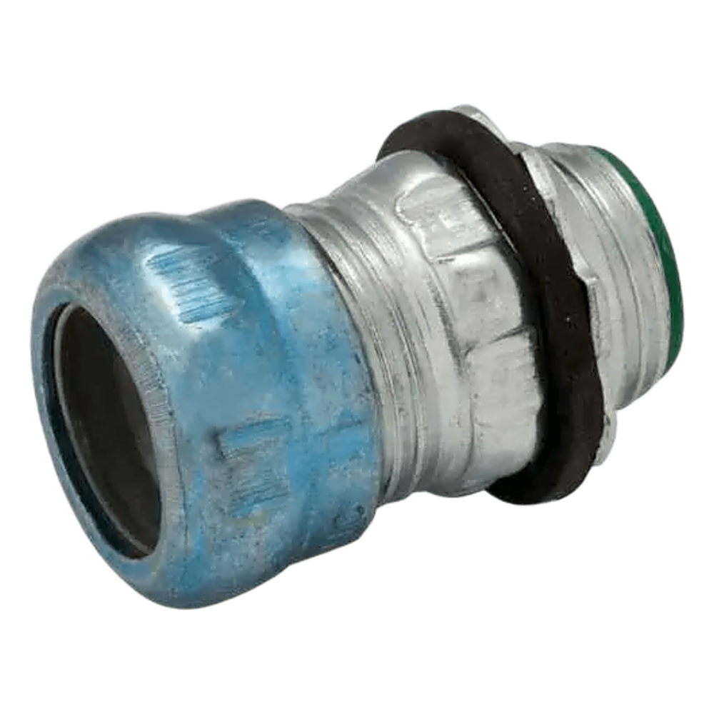 Conector de Compresión Hermético de Acero Galvanizado para Pared Delgada de 1 1/4" .