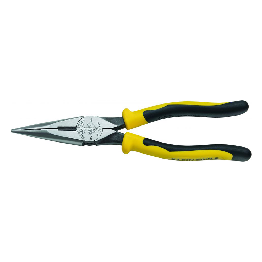 Pinzas de Punta Cónica con Corte Lateral de 8 Pulgadas. Con Tope para Máximo Agarre.