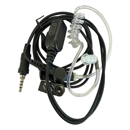 Micrófono Audífono de Solapa Para Radio Marino TXM52 / Tubo Acústico Transparente / 2 Cables / Audio Nítido en Transmisión y Recepción