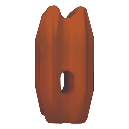 Aislador de Esquina Naranja para Cercos Eléctricos / 18 kV / Resinas Vírgenes / Resistencia 7.5-10.2 kg / Anti UV / 66 mm x 31.6 mm