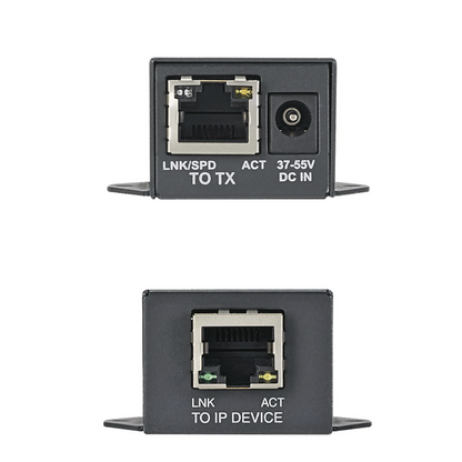 Kit de Extensor PoE/PoE+, Hasta 610 Metros (2000 ft) con Cable Cat5e o Cat6, 10/100Mbps, Incluye Transmisor, Receptor y Fuente de Alimentación
