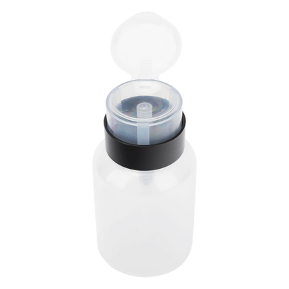 Botella Dispensadora de Alcohol, Capacidad 200 ml, Sistema de Bloqueo-Antiderrames, Ideal para Limpieza y Preparación de Fibra Óptica
