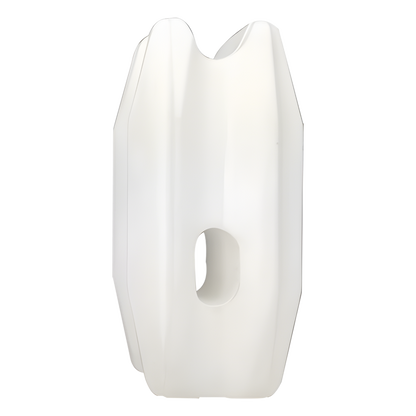 Aislador Blanco de Esquina para Cercos Eléctricos / 18 kV / Resinas Vírgenes / Resistencia 7.5-10.2 kg / Anti UV / 66 mm x 31.6 mm