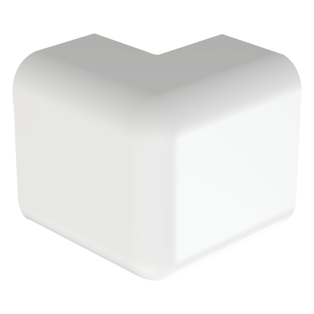 Esquinero exterior, para uso con canaleta LD10, material ABS, Color Blanco