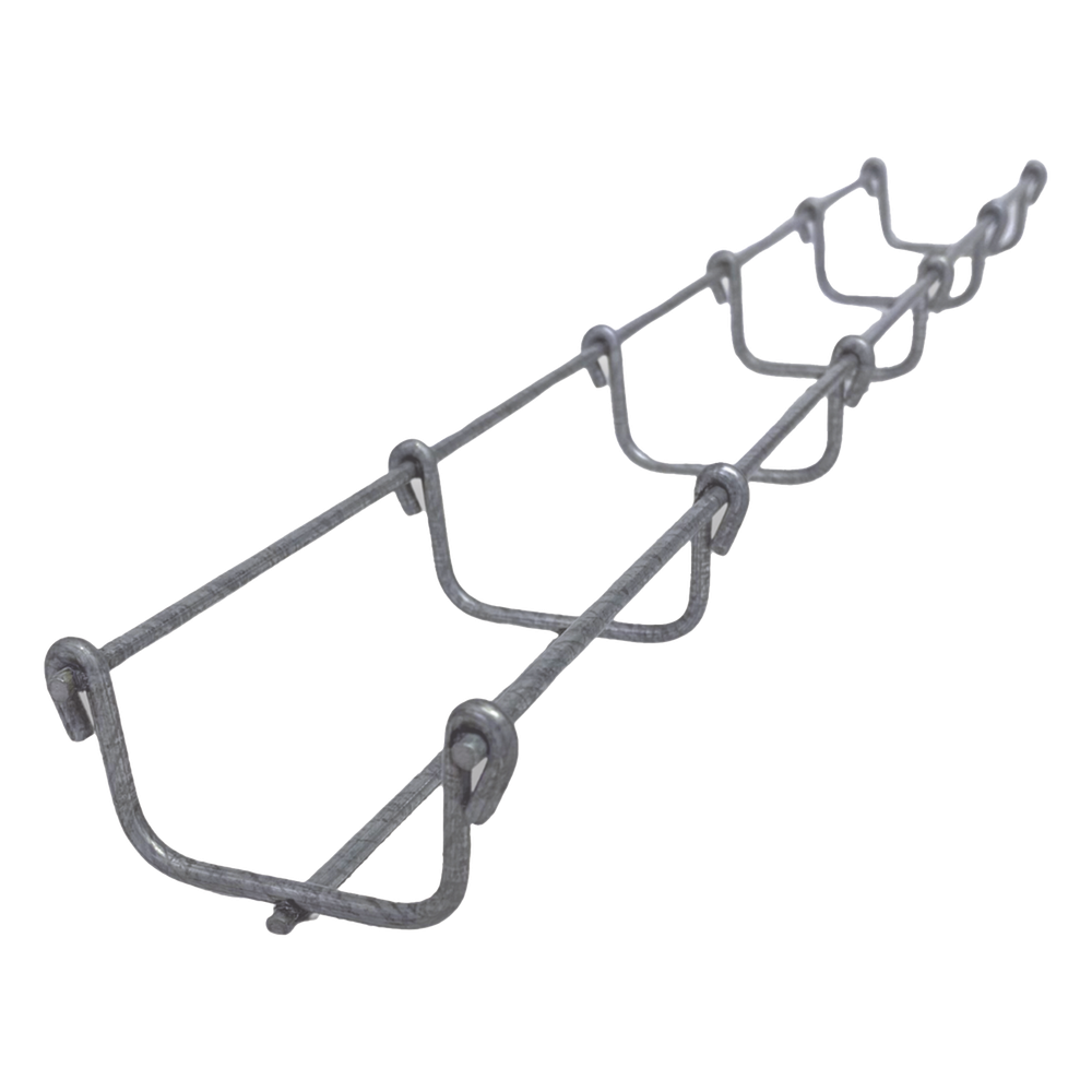 Charola Bimetálica Tipo Malla 33/50 mm, Ideal Para Utilizarse al Exterior o Zonas Húmedas, Hasta 26 Cables Cat6, Tramo de 3 Metros