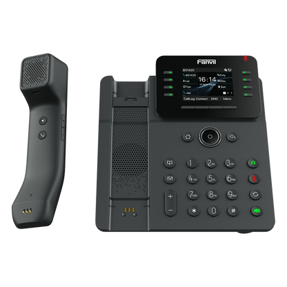 Teléfono IP / Handset Inalámbrico Bluetooth / 12 Líneas SIP / Pantalla IPS Táctil 2.8" HD / Conferencia 6 Vías / Puertos Gigabit / PoE 802.3af