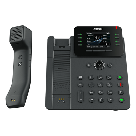 Teléfono IP / Handset Inalámbrico Bluetooth / 12 Líneas SIP / Pantalla IPS Táctil 2.8" HD / Conferencia 6 Vías / Puertos Gigabit / PoE 802.3af