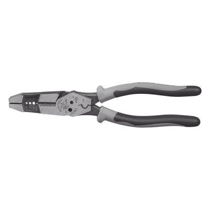 Pinza Híbrida con Ponchadora de 8". Pela Cable Sólido de 10-14 AWG y Cable Trenzado de 12-16 AWG
