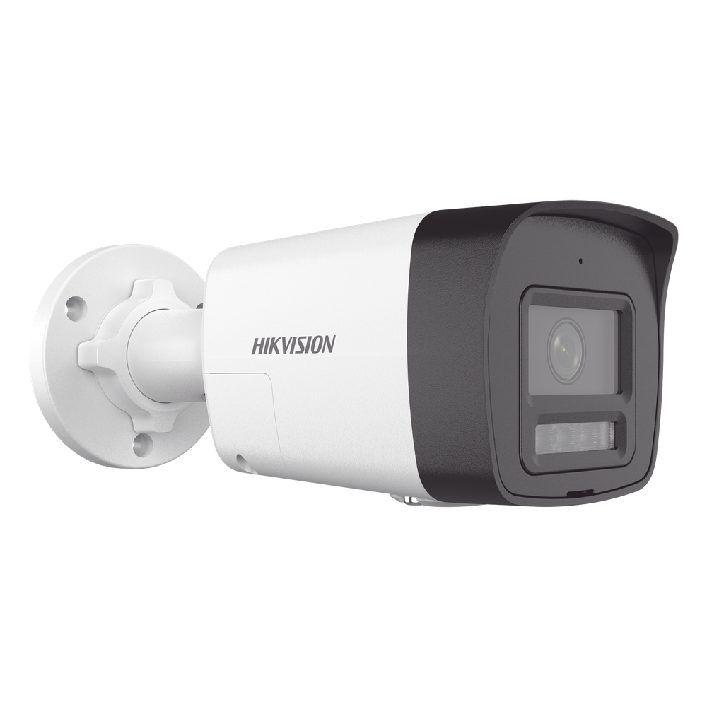 [PROTECCIÓN ACTIVA] Bala IP 4 Megapixel / Lente 2.8 mm / Dual Light (30 mts IR + 20 mts Luz Blanca) / Audio de Dos Vías / Luz Intermitente y Alerta